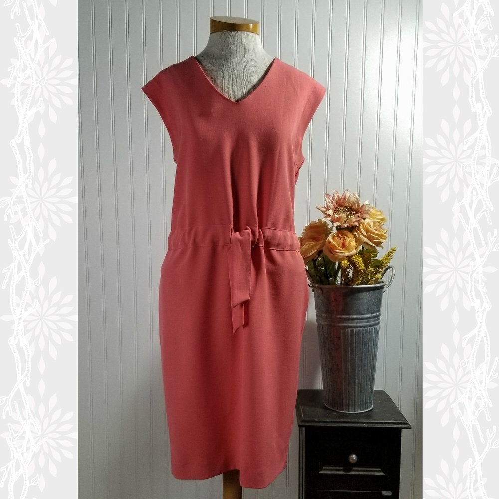 | just taylor | melon dropped waist shift dress